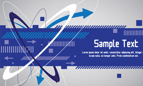 Techno blue banner design